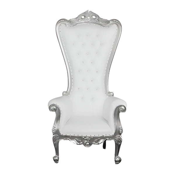 Adult White & Silver Throne
