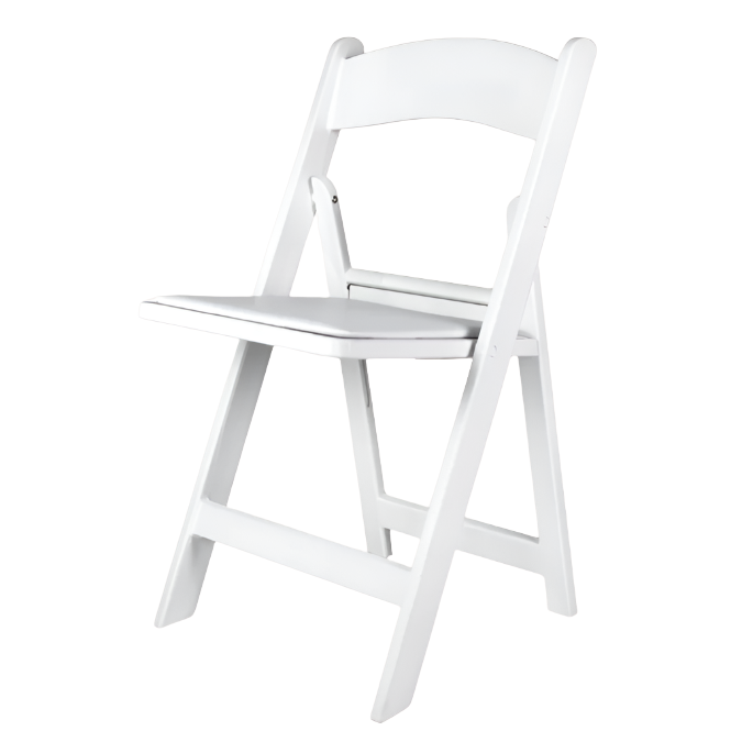 Adult White Garden Folding Chair