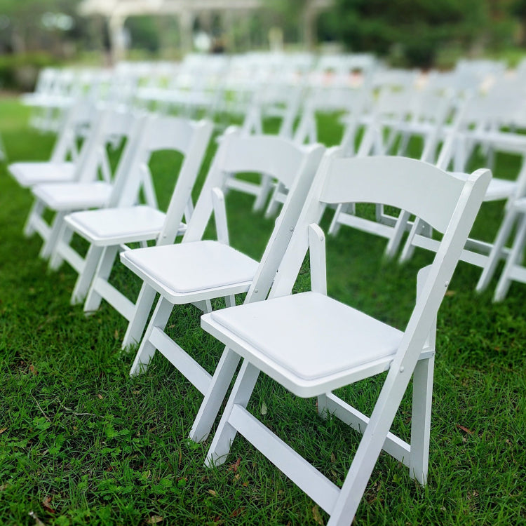 Adult White Garden Folding Chair