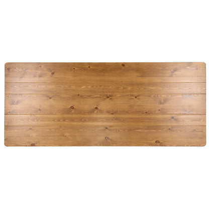 Rectangle Straight Leg Farm Table